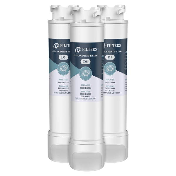 3pk EPTWFU01 Refrigerator Water Filter By D Filters