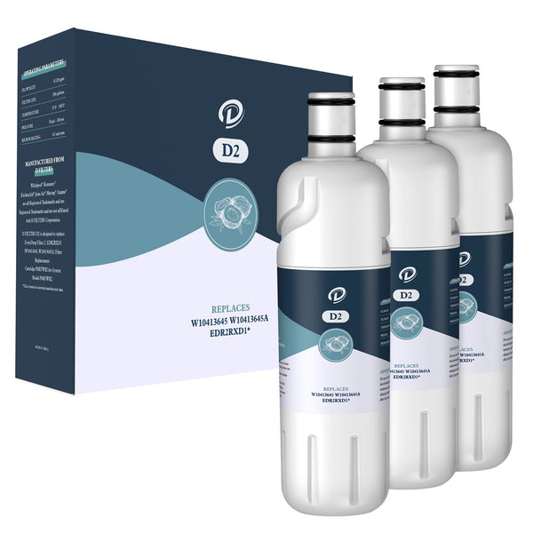 3pk EDR2RXD1 Refrigerator Water Filter by DFilters
